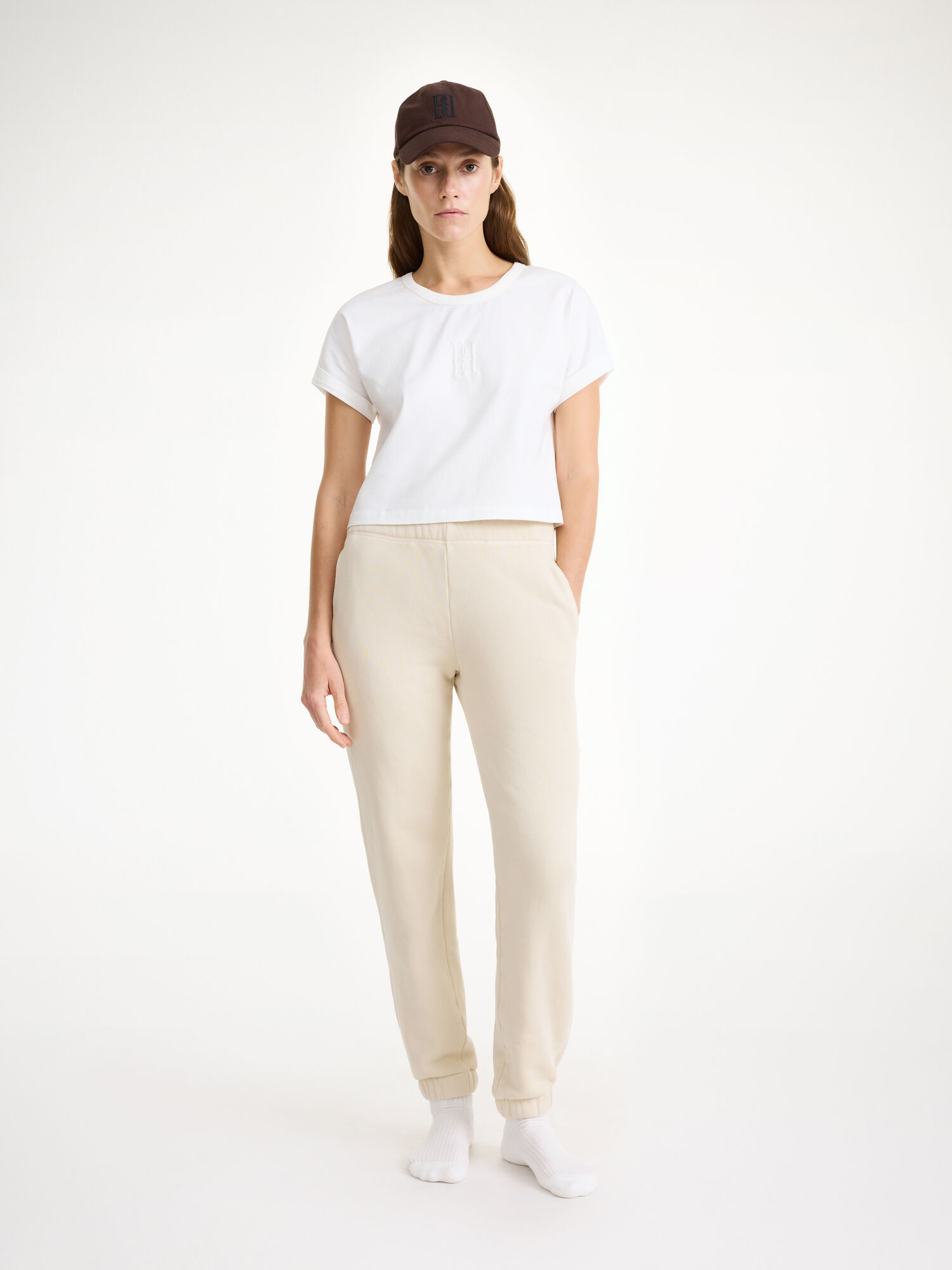 By Malene Birger Hali Organic Cotton Broek Oyster Gray | BE_BB94664