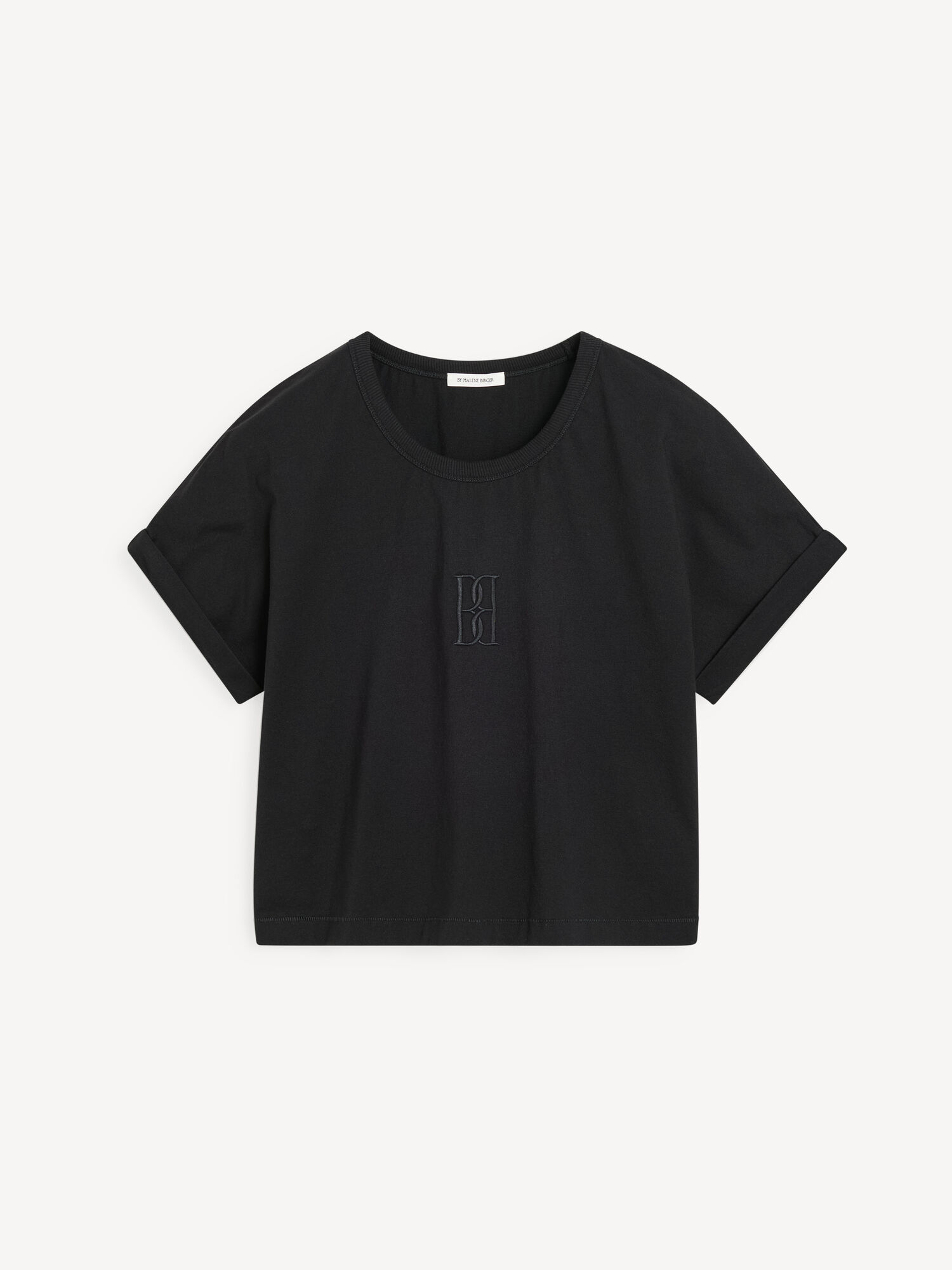 By Malene Birger Hedalia Organic Cotton T-shirt Topjes Zwart | BE_BB98866