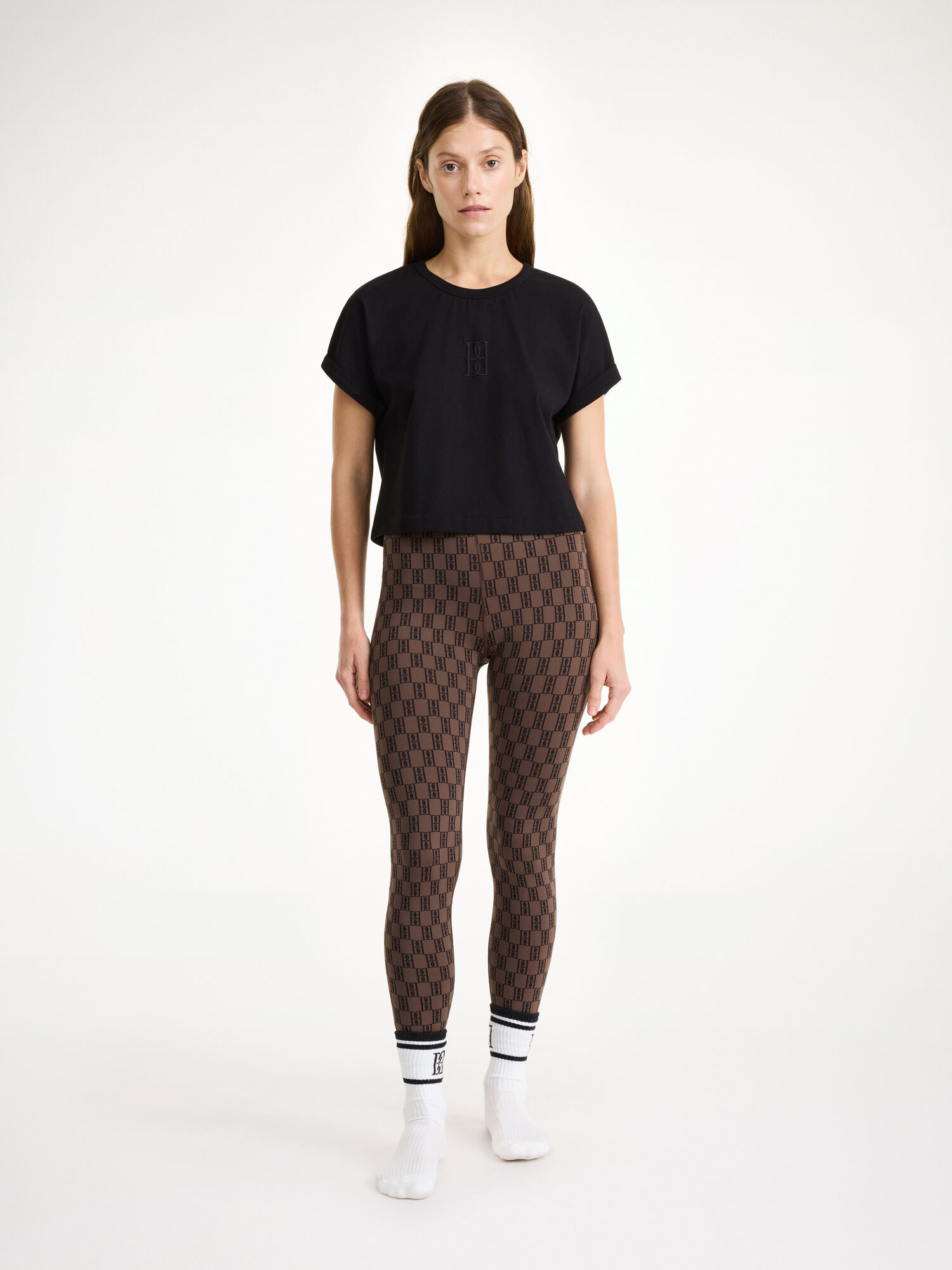 By Malene Birger Hedalia Organic Cotton T-shirt Topjes Zwart | BE_BB98866