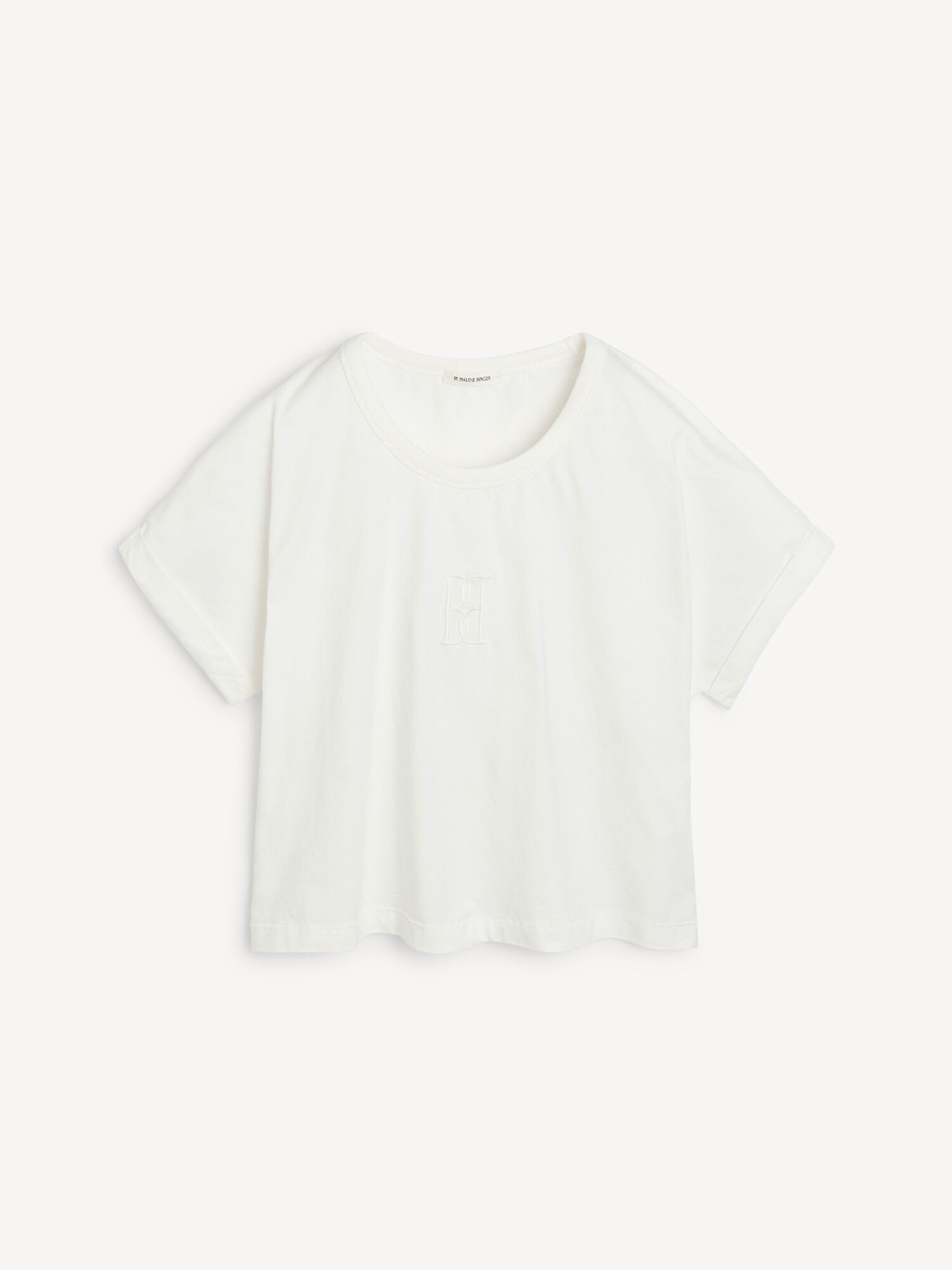 By Malene Birger Hedalia Organic Cotton T-shirt Topjes Wit | BE_BB31030