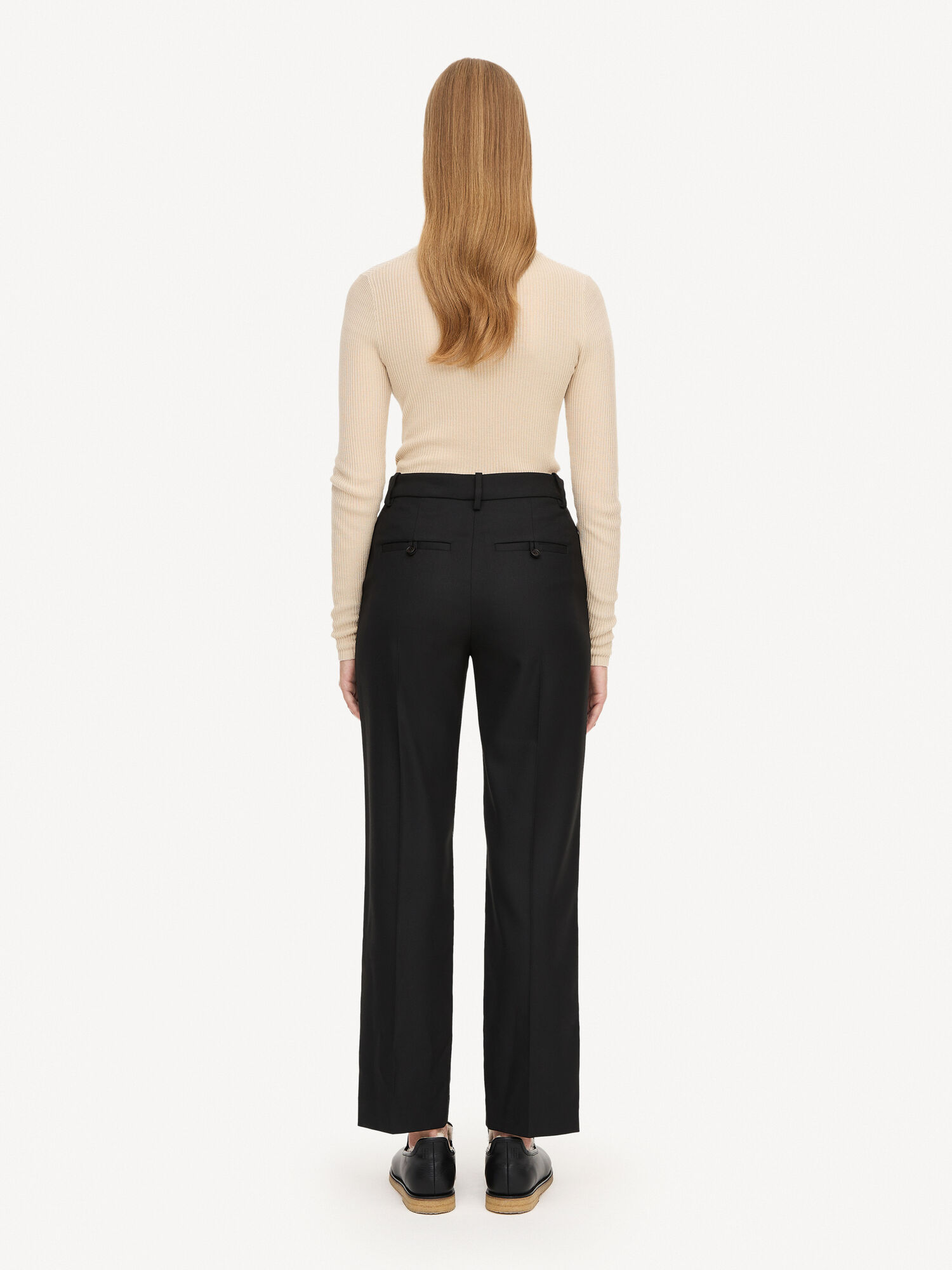 By Malene Birger Igda Straight-leg Broek Zwart | BE_BB24772