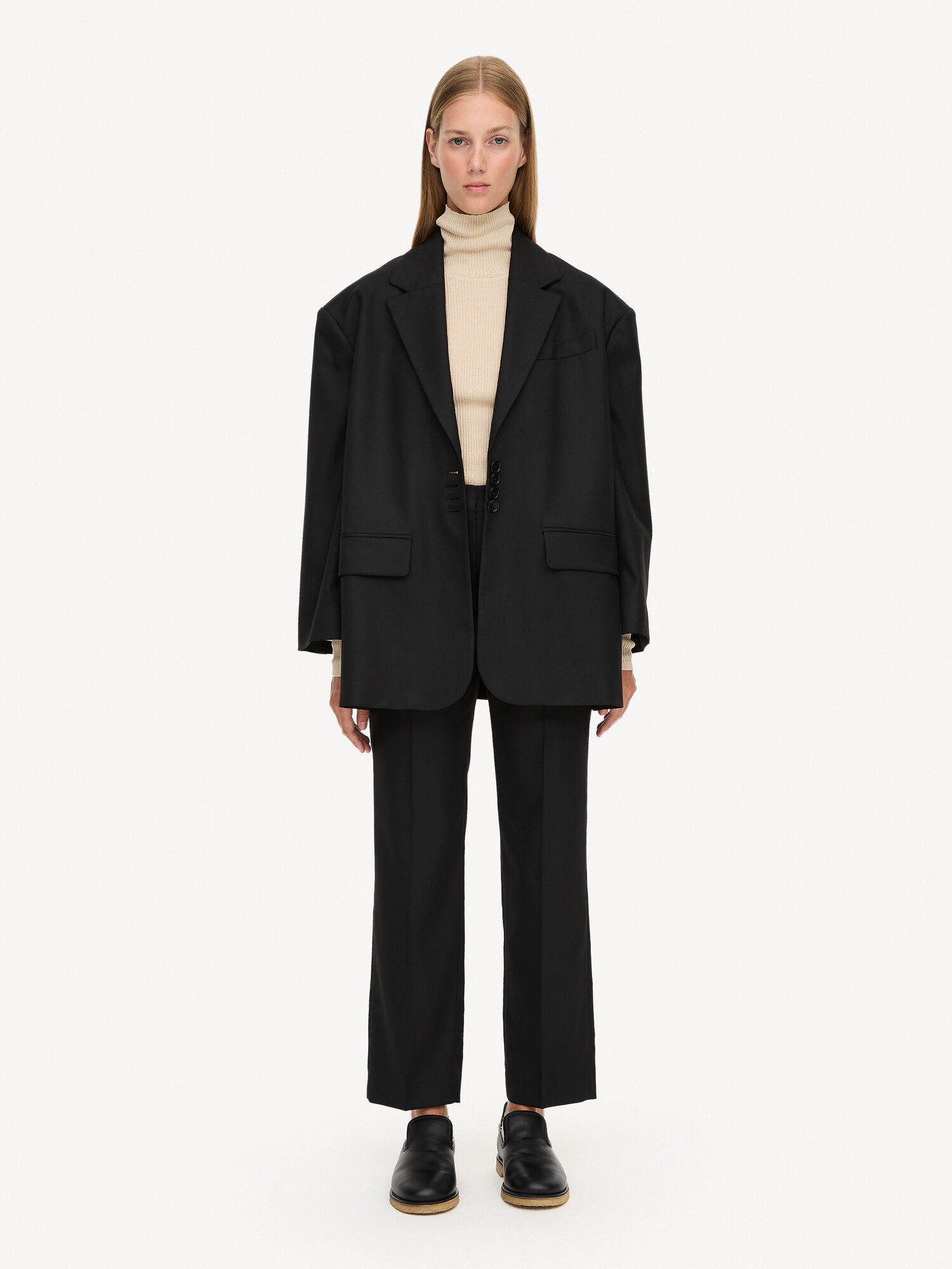 By Malene Birger Igda Straight-leg Broek Zwart | BE_BB24772