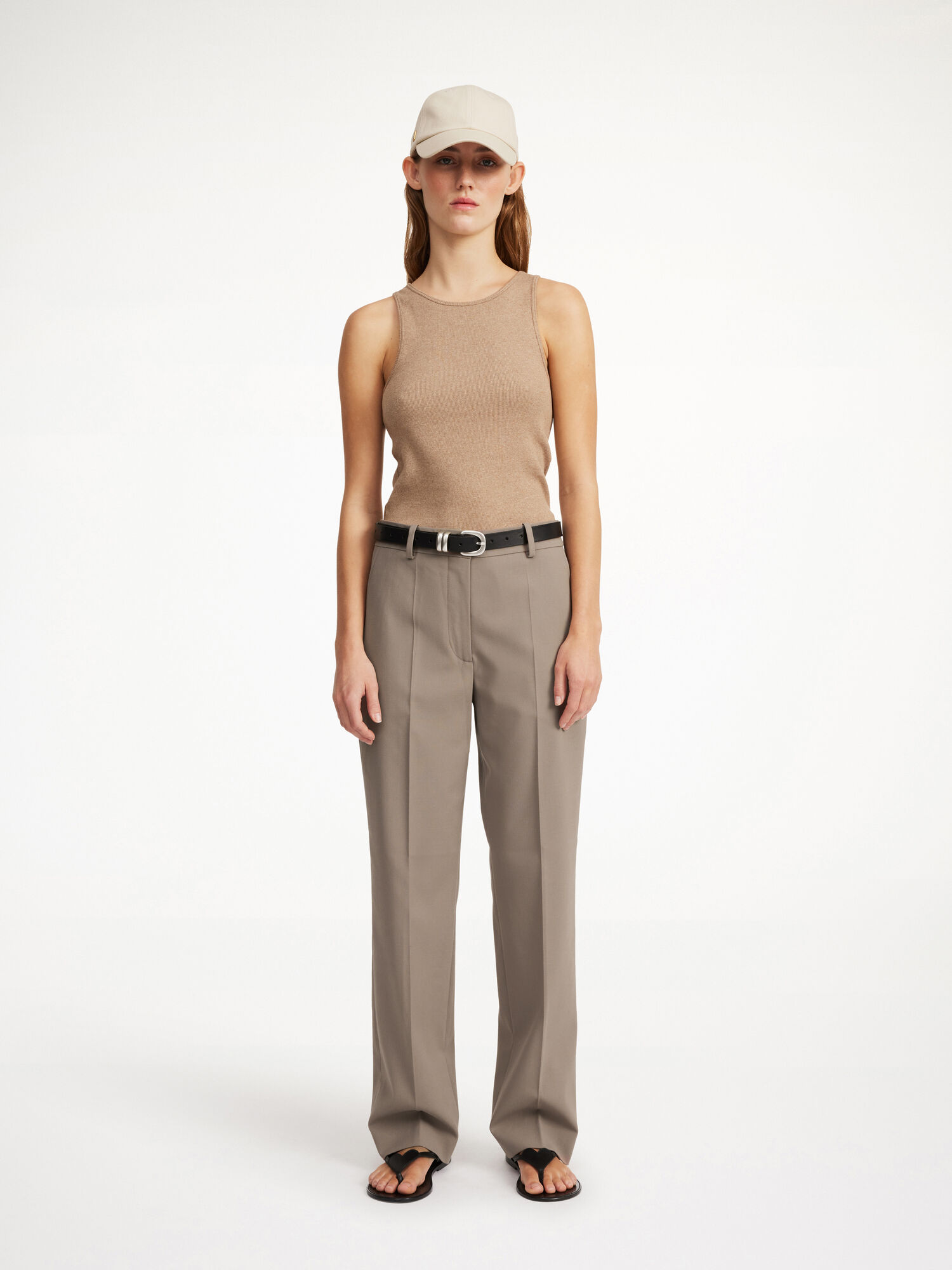 By Malene Birger Igda Straight-leg Broek Shitake | BE_BB74464