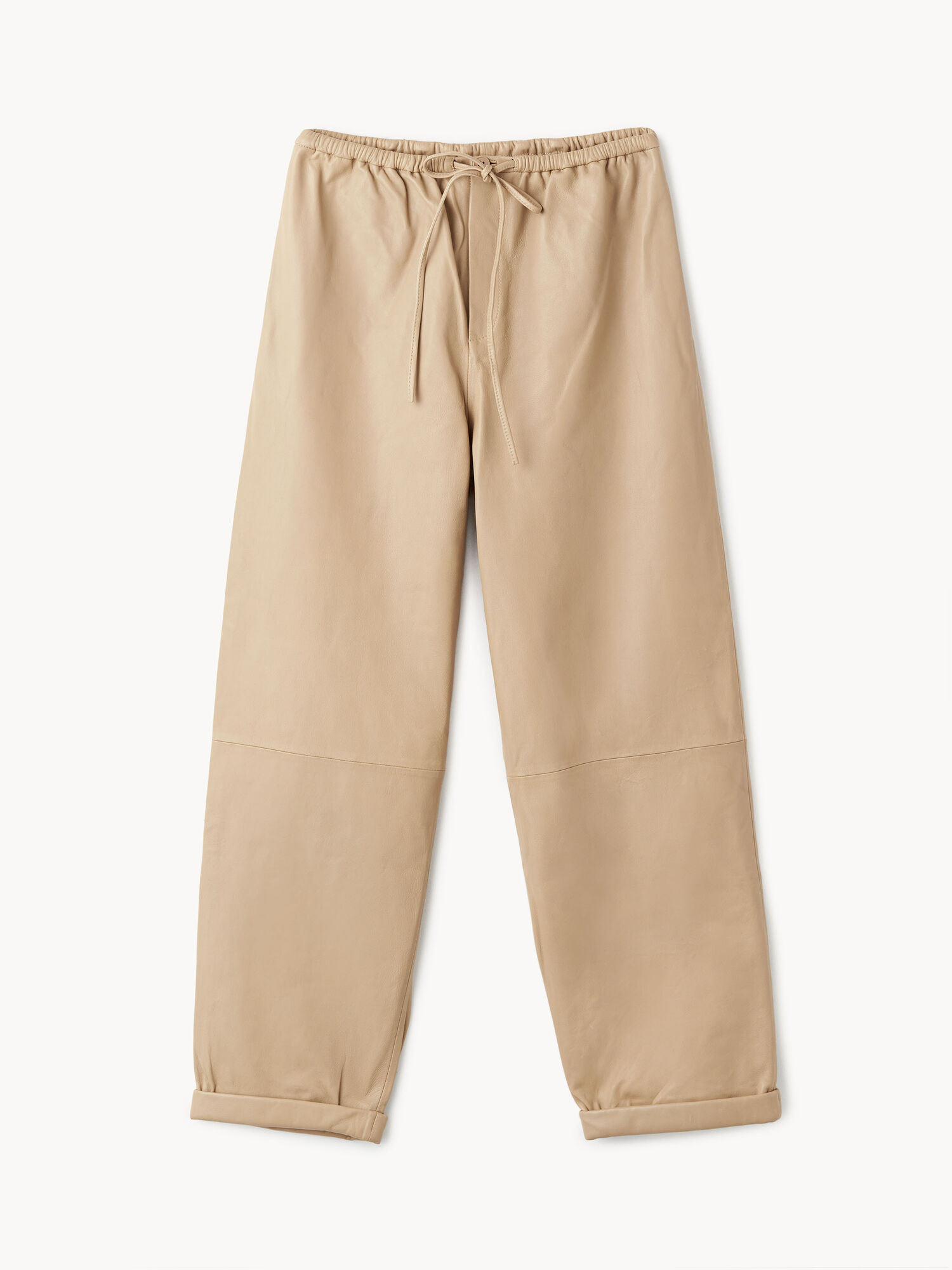 By Malene Birger Joanni Leather Broek Beige | BE_BB91311