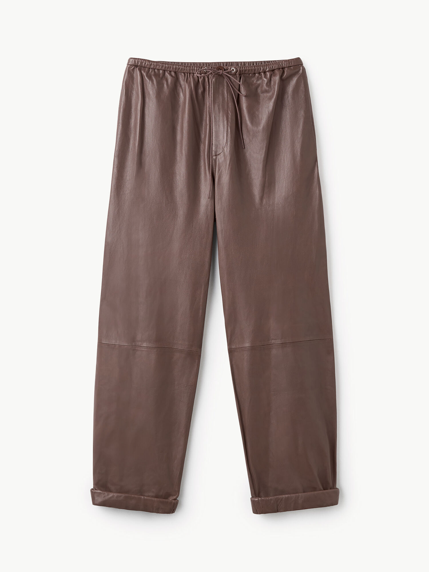 By Malene Birger Joanni Leather Broek Bruin | BE_BB45302