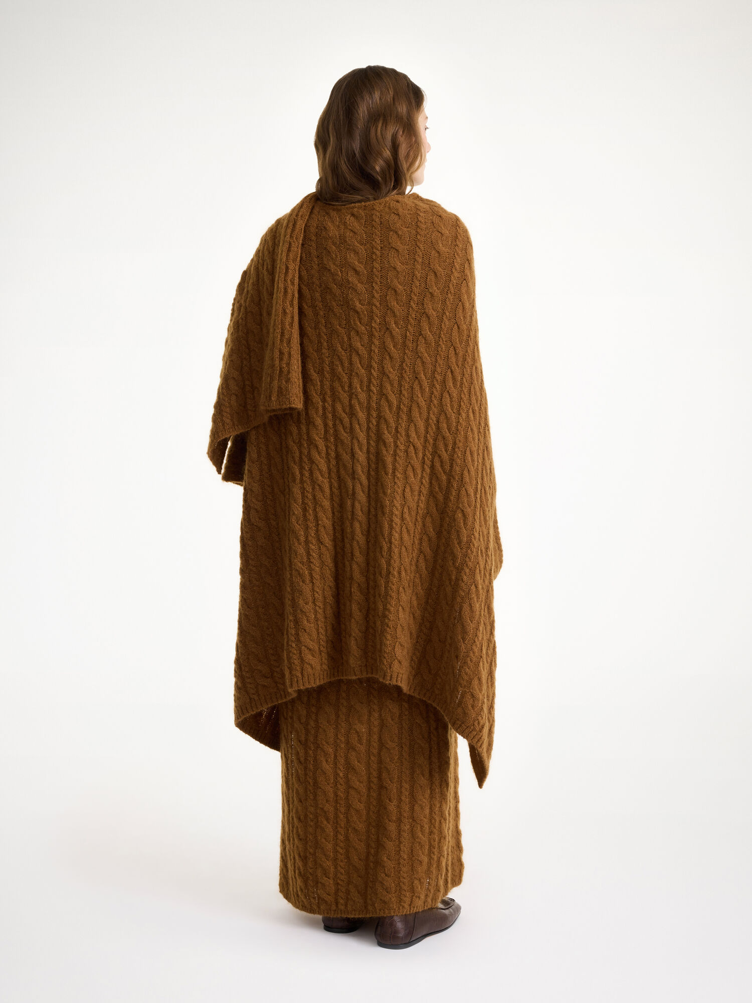 By Malene Birger Kassillas Wool-blend Poncho Gebreide Kleding Bison | BE_BB15363