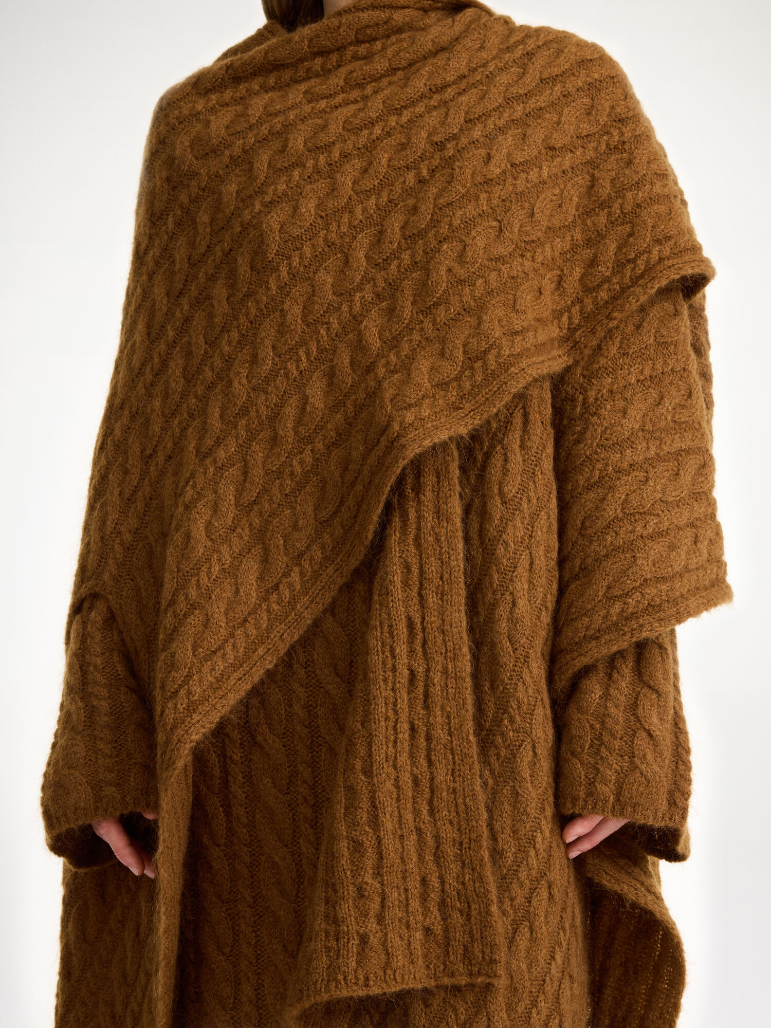 By Malene Birger Kassillas Wool-blend Poncho Gebreide Kleding Bison | BE_BB15363