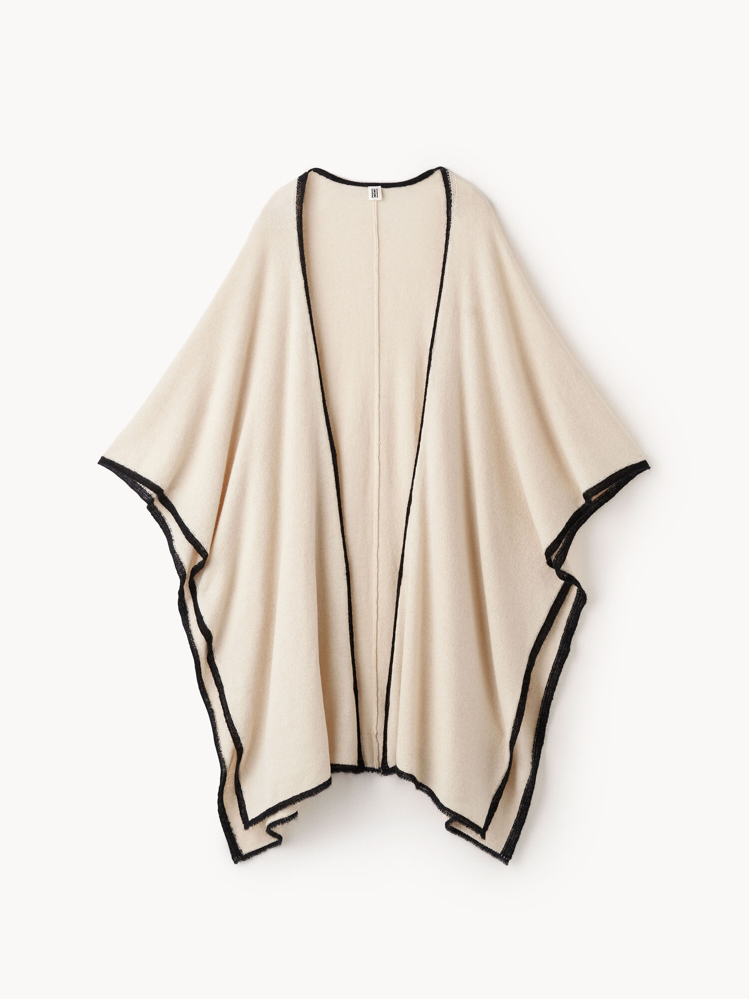 By Malene Birger Kassira Merino-blend Poncho Gebreide Kleding Oyster Gray | BE_BB38514