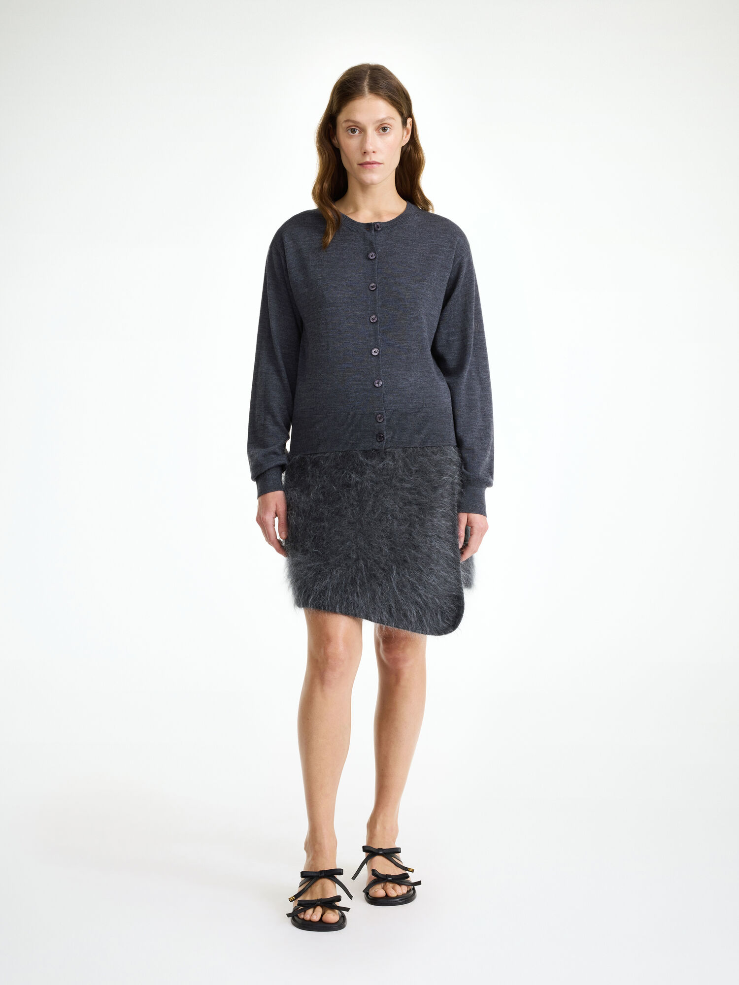 By Malene Birger Krissah Mini Rokken Grijs | BE_BB11979