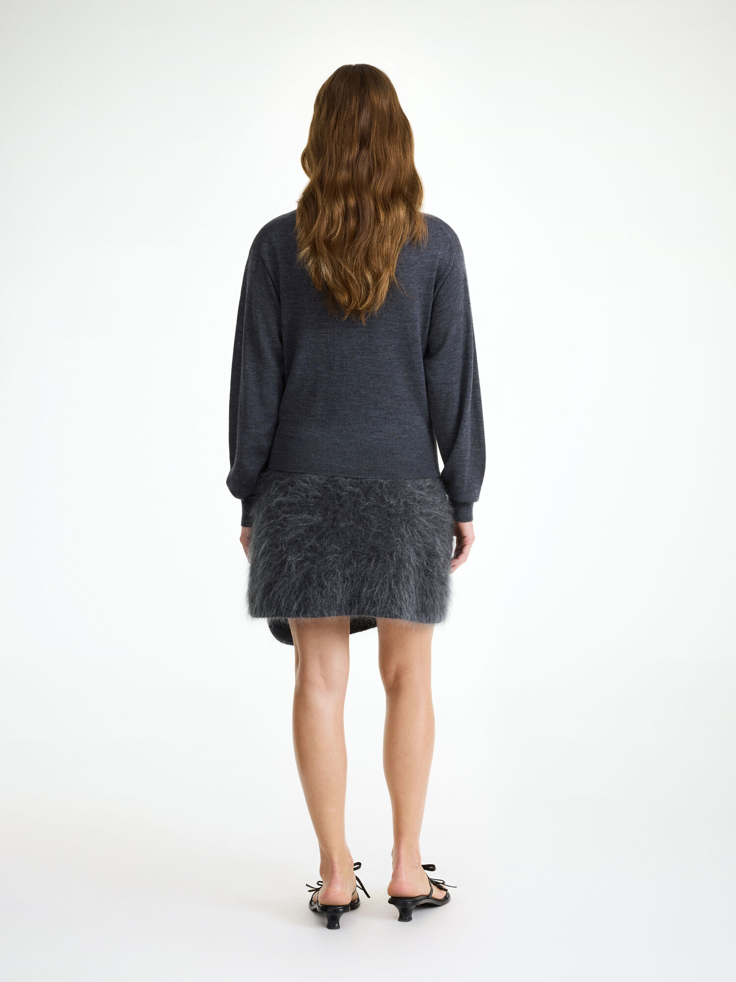 By Malene Birger Krissah Mini Skirt Gebreide Kleding Grijs | BE_BB15901