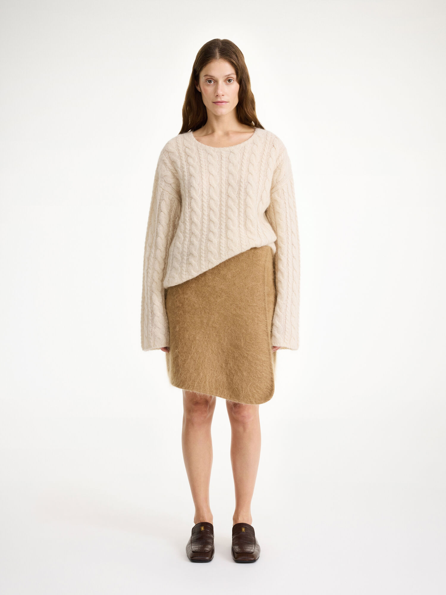 By Malene Birger Krissah Mini Skirt Gebreide Kleding Bruin | BE_BB67425