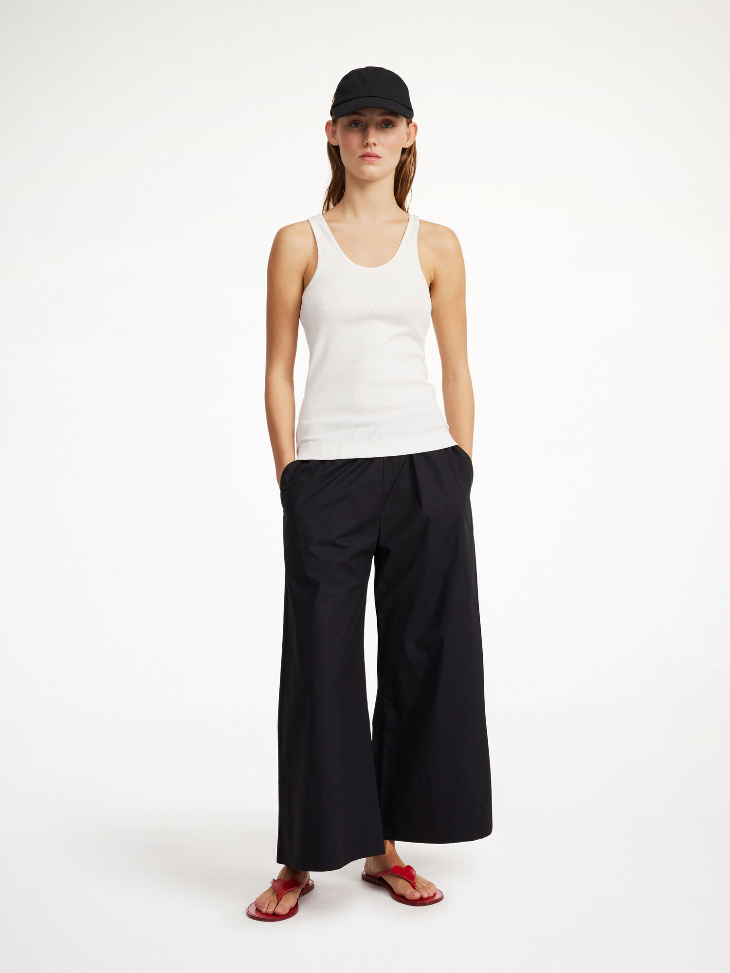 By Malene Birger Luisa High-waisted Broek Zwart | BE_BB89687