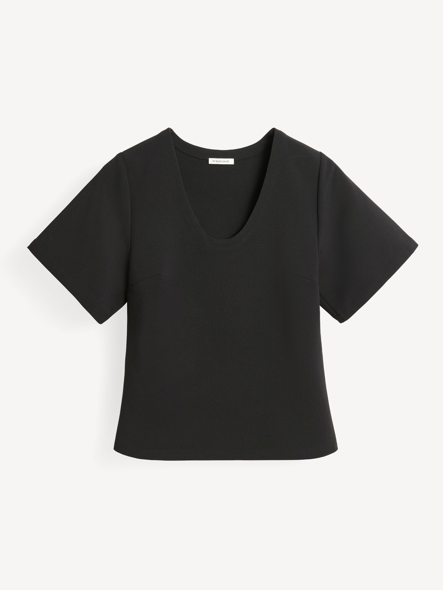 By Malene Birger Lunae T-shirt Topjes Zwart | BE_BB21672