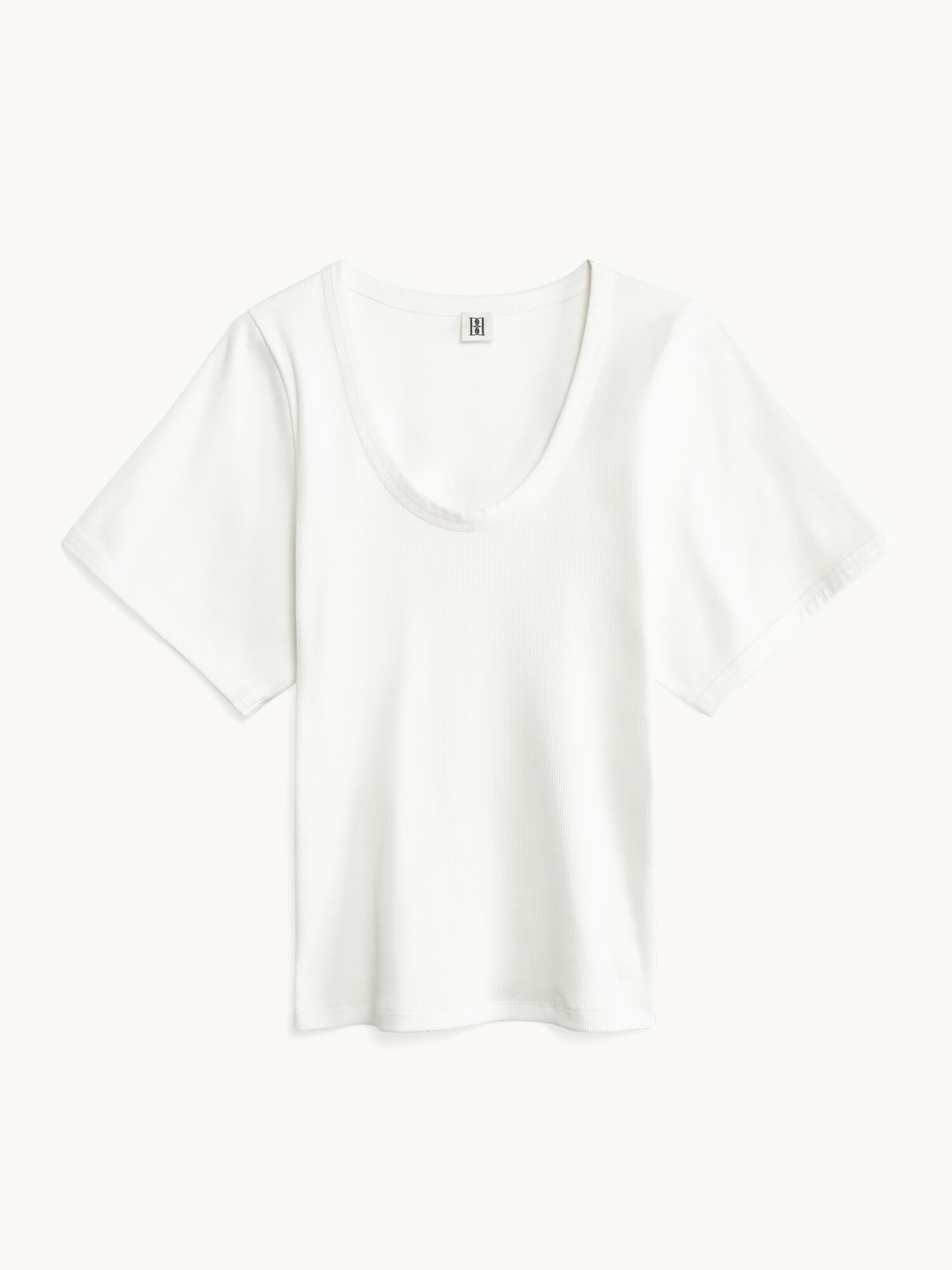 By Malene Birger Lunai T-shirt Topjes Wit | BE_BB57641