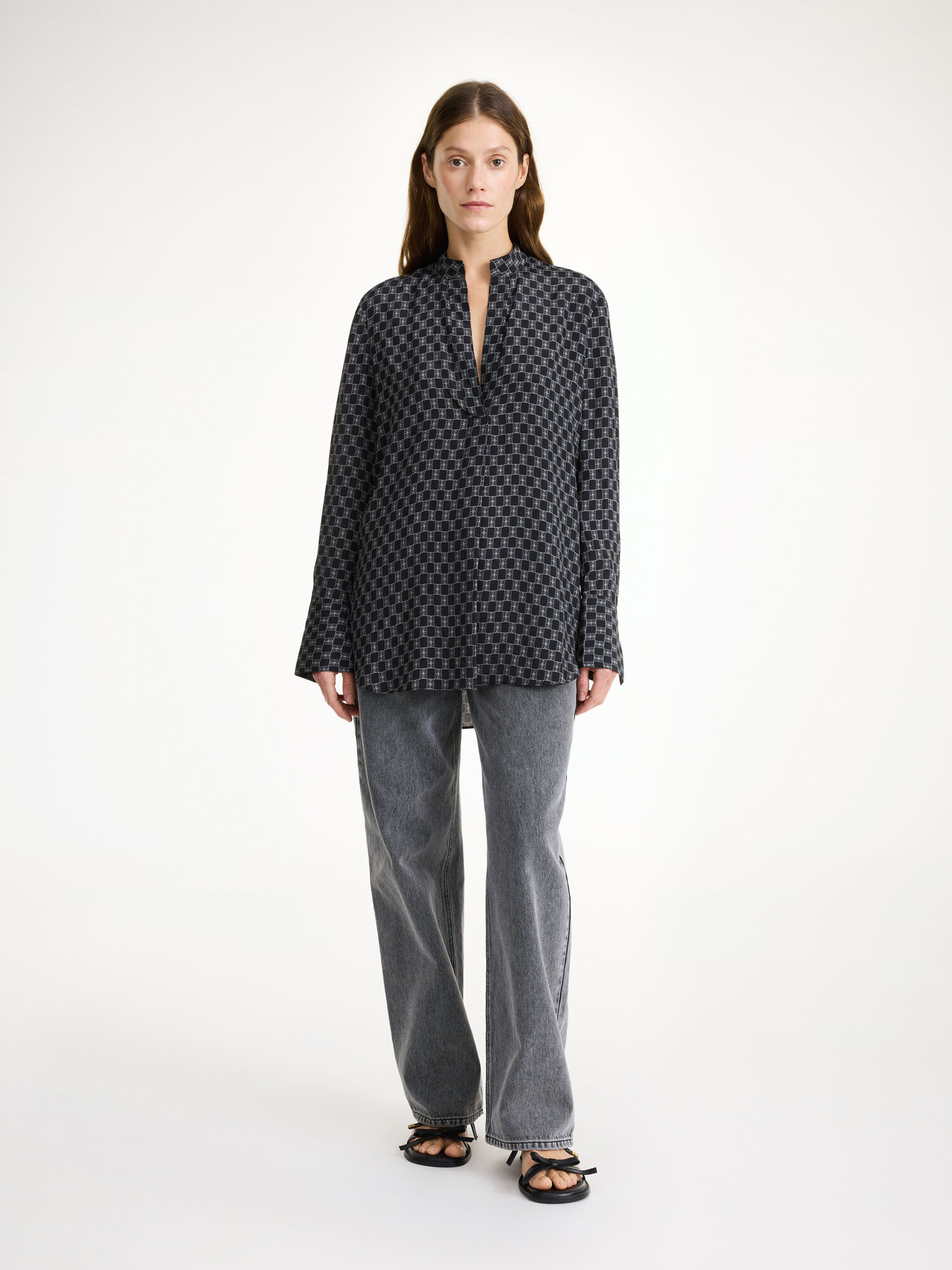 By Malene Birger Mabillon Overhemd Mono lined 050 | BE_BB59304