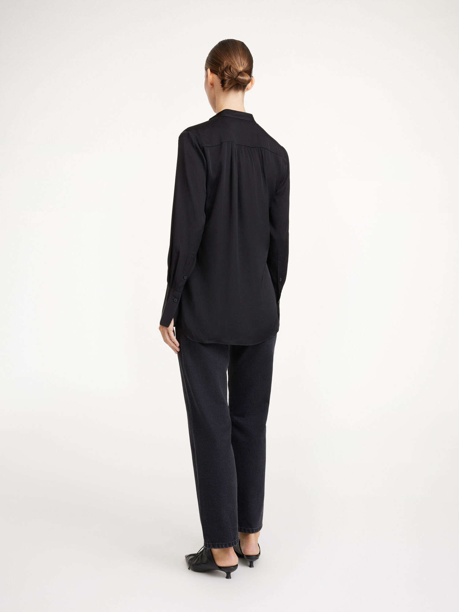 By Malene Birger Mabillon Silk Overhemd Zwart | BE_BB75750