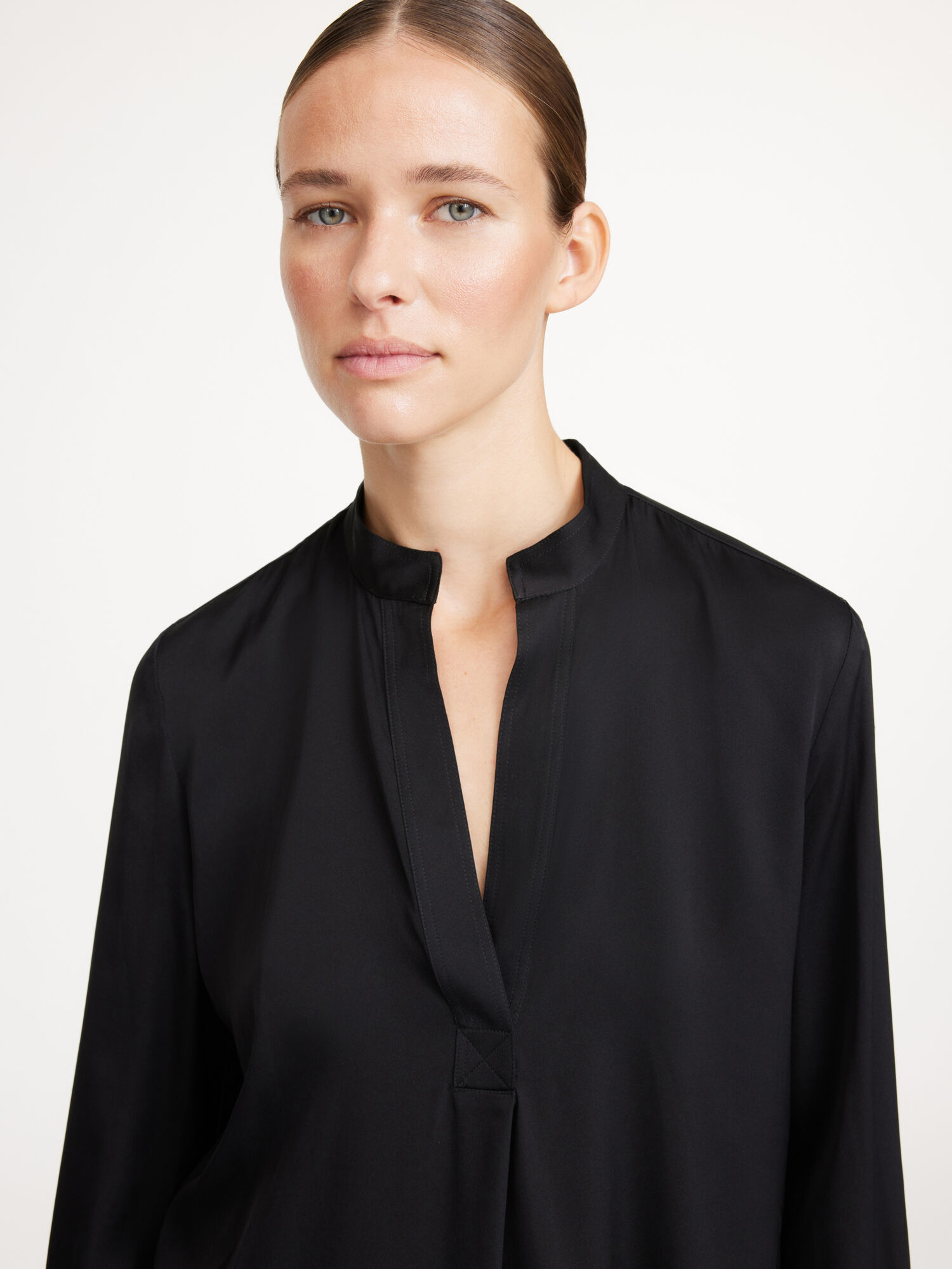 By Malene Birger Mabillon Silk Overhemd Zwart | BE_BB75750