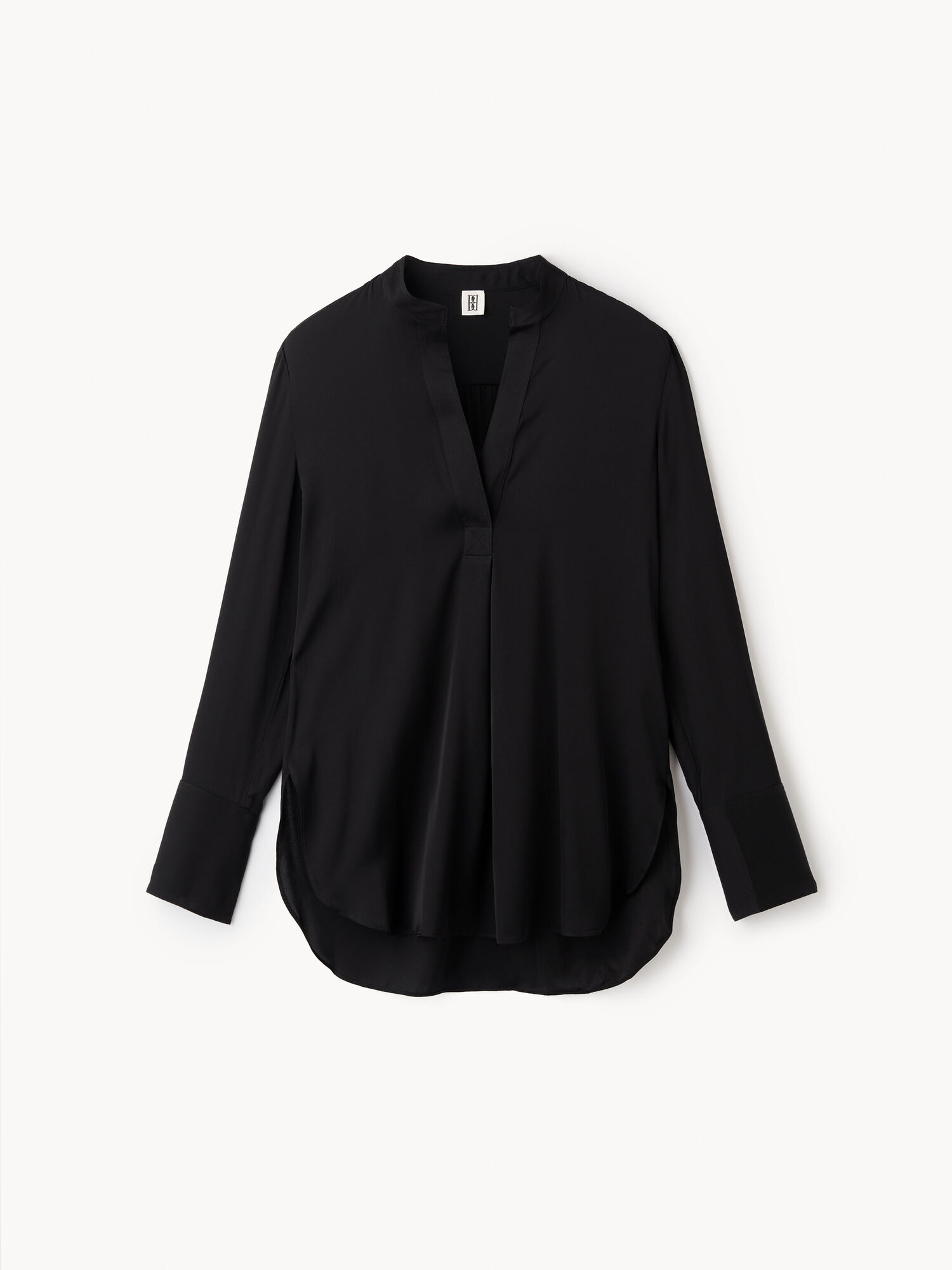 By Malene Birger Mabillon Silk Overhemd Zwart | BE_BB75750