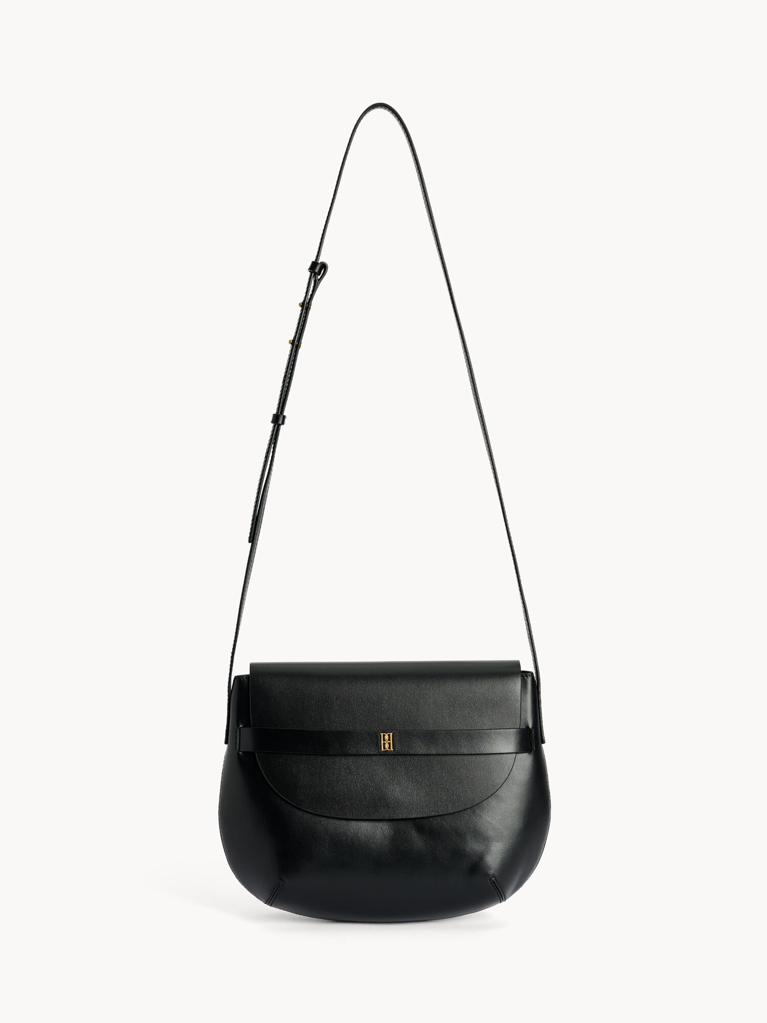 By Malene Birger Maellon Leather Shoulder Tassen Zwart | BE_BB41472