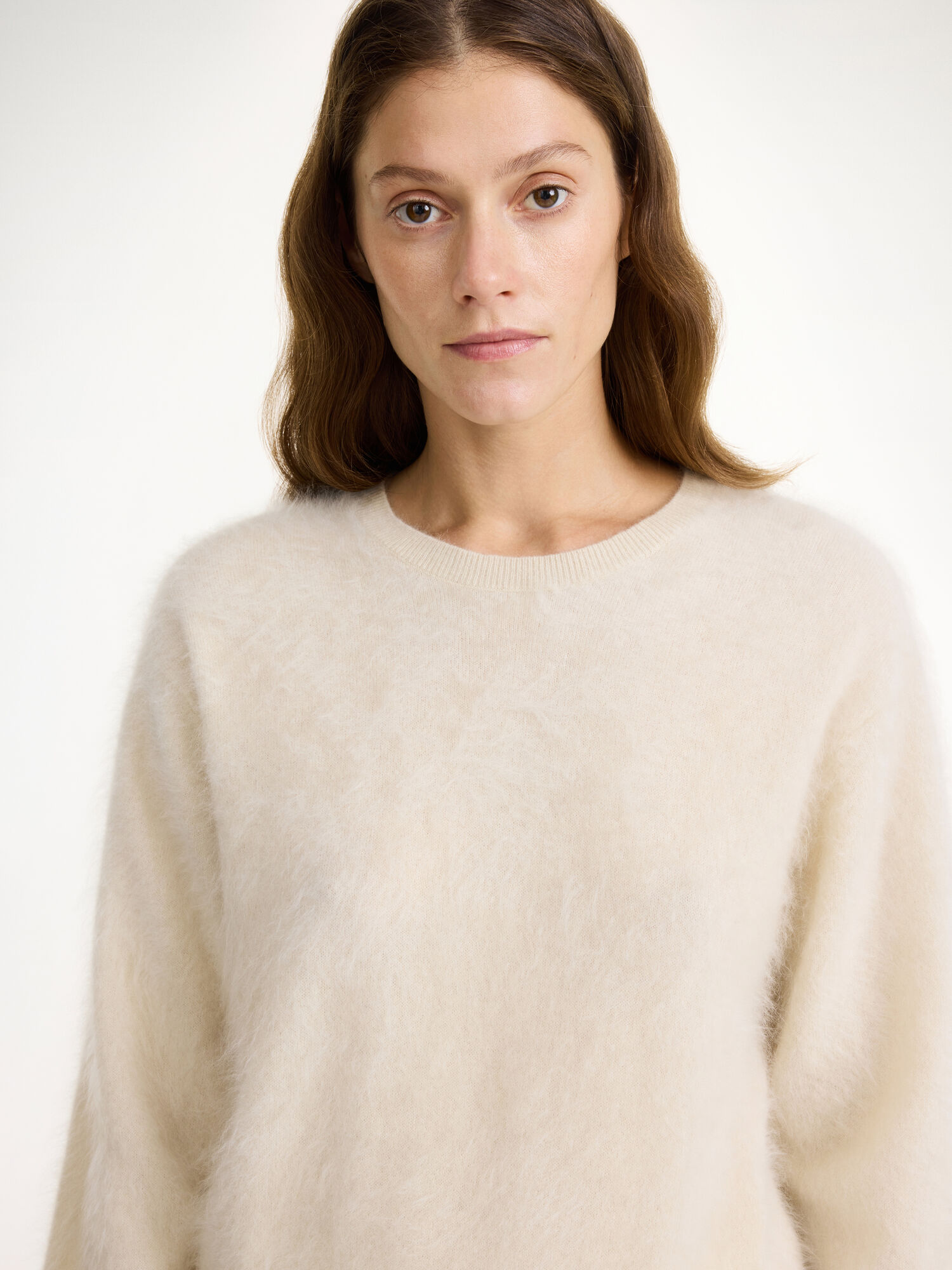 By Malene Birger Mantea Cashmere Sweater Gebreide Kleding Oyster Gray | BE_BB39526