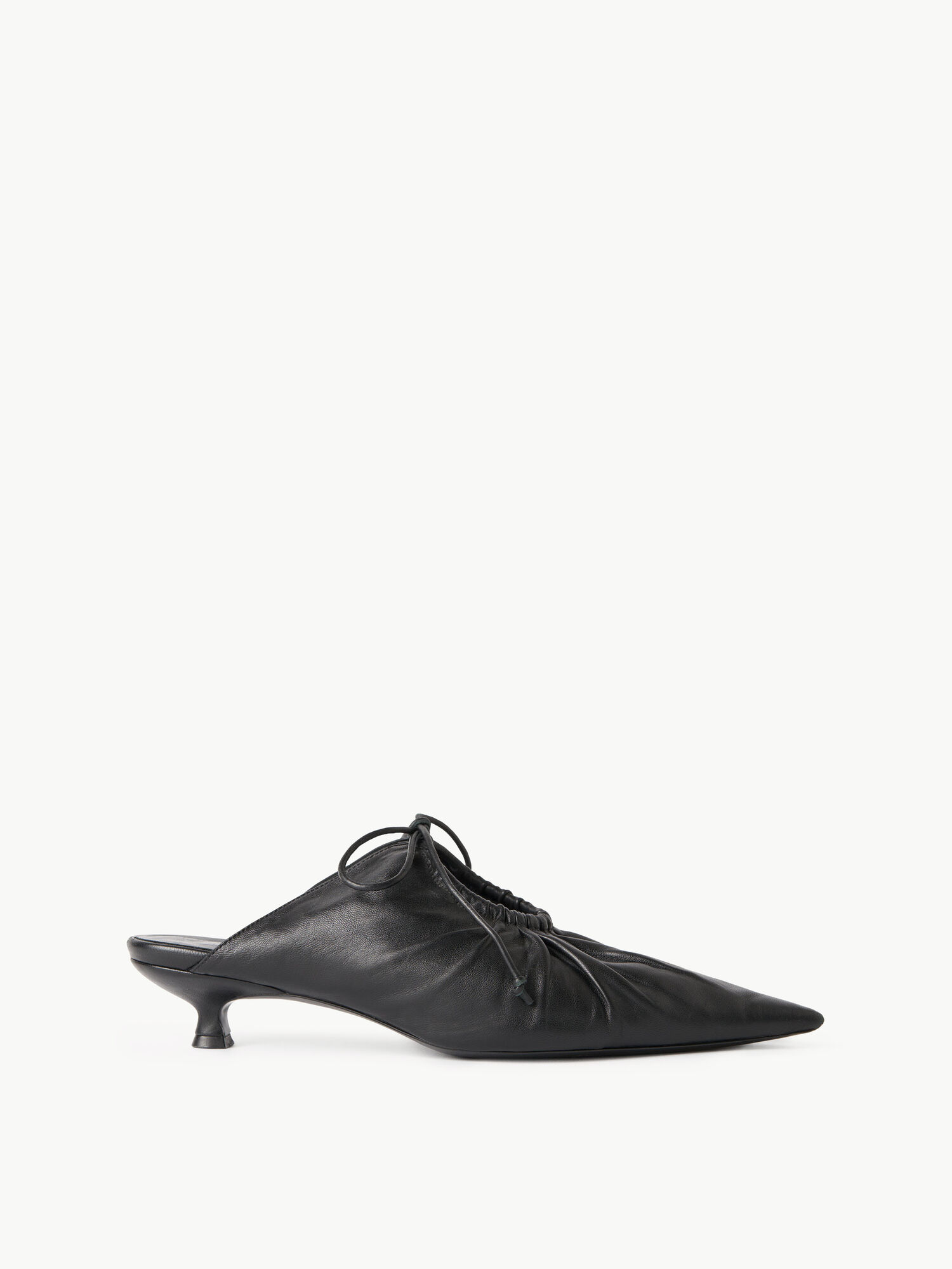 By Malene Birger Masey Leather Mules Schoenen Zwart | BE_BB27764