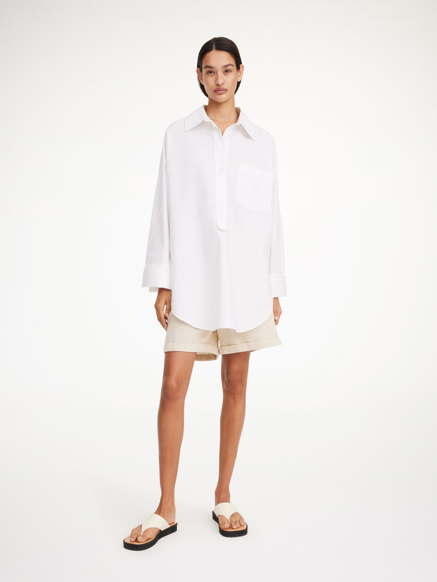 By Malene Birger Maye Organic Cotton Overhemd Wit | BE_BB10100