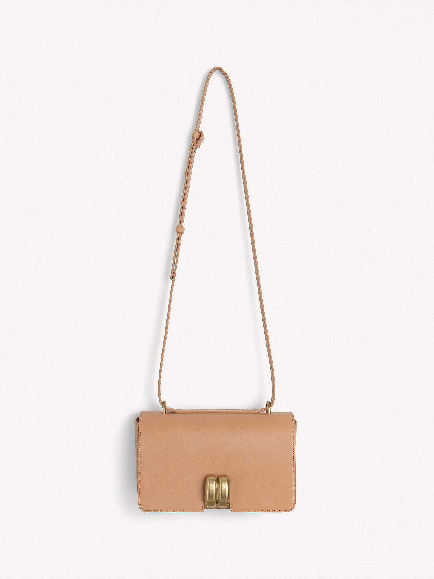 By Malene Birger Noval Leather Shoulder Tassen Tan | BE_BB27265