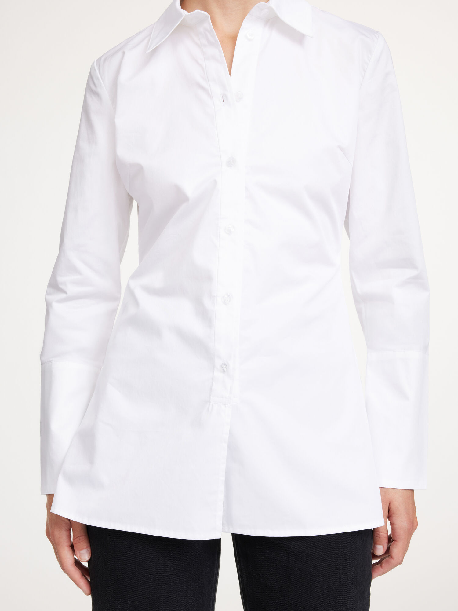 By Malene Birger Padano Organic Cotton Overhemd Wit | BE_BB40213