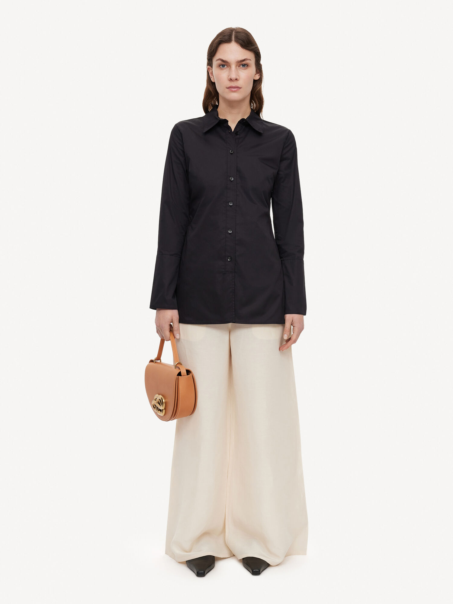 By Malene Birger Padano Organic Cotton Overhemd Zwart | BE_BB98525