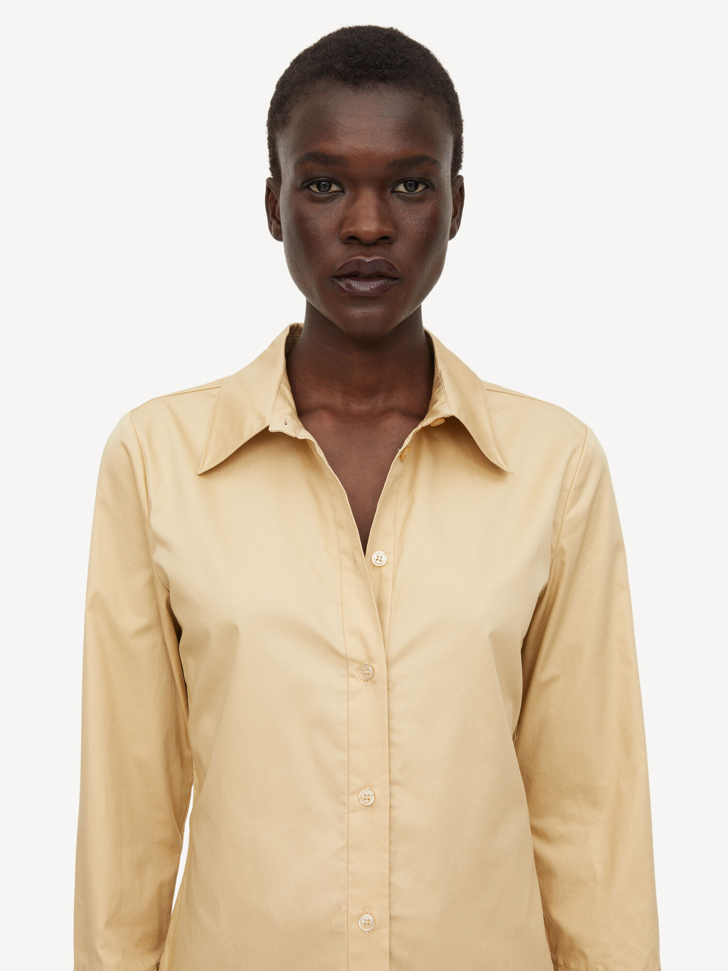 By Malene Birger Padano Organic Cotton Overhemd Donker | BE_BB67945