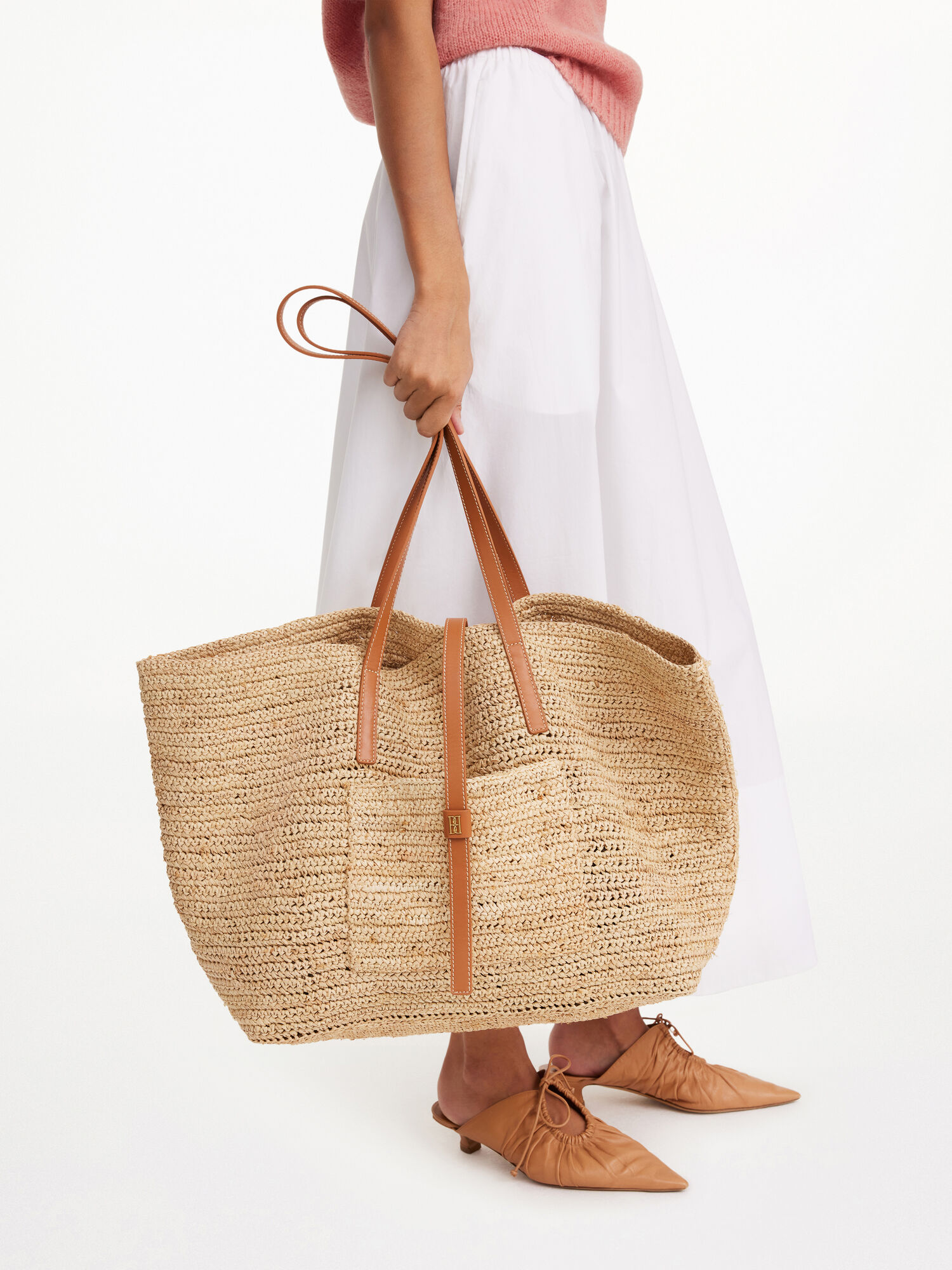 By Malene Birger Palla Straw Tote Tassen Licht | BE_BB44104