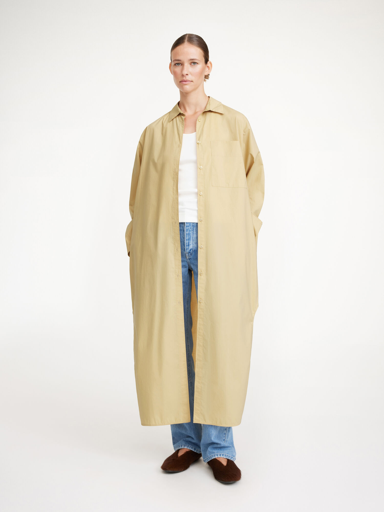 By Malene Birger Perros Organic Cotton Jurk Donker | BE_BB38942