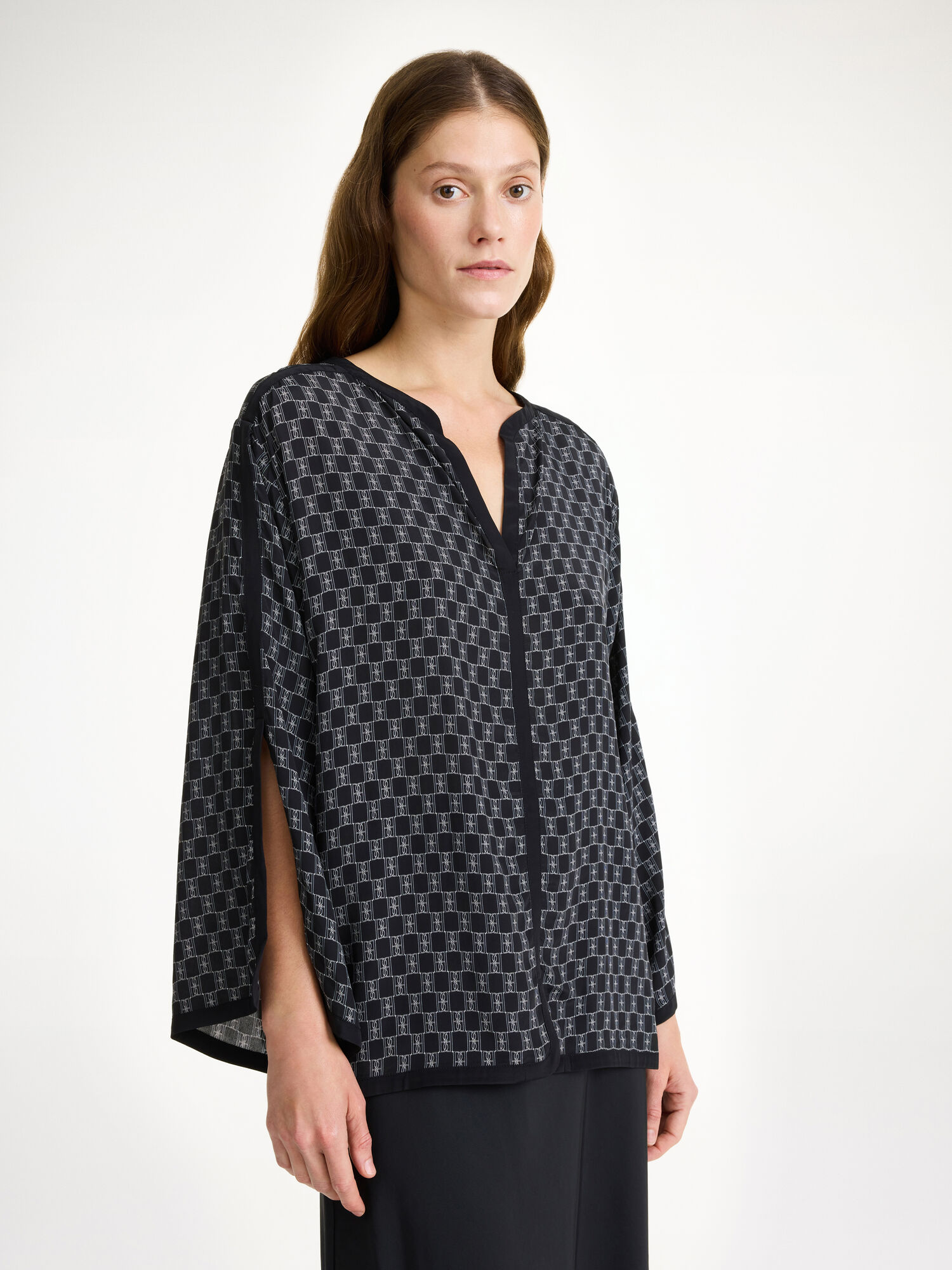 By Malene Birger Plazzo Blouse Overhemd Mono lined 050 | BE_BB37537