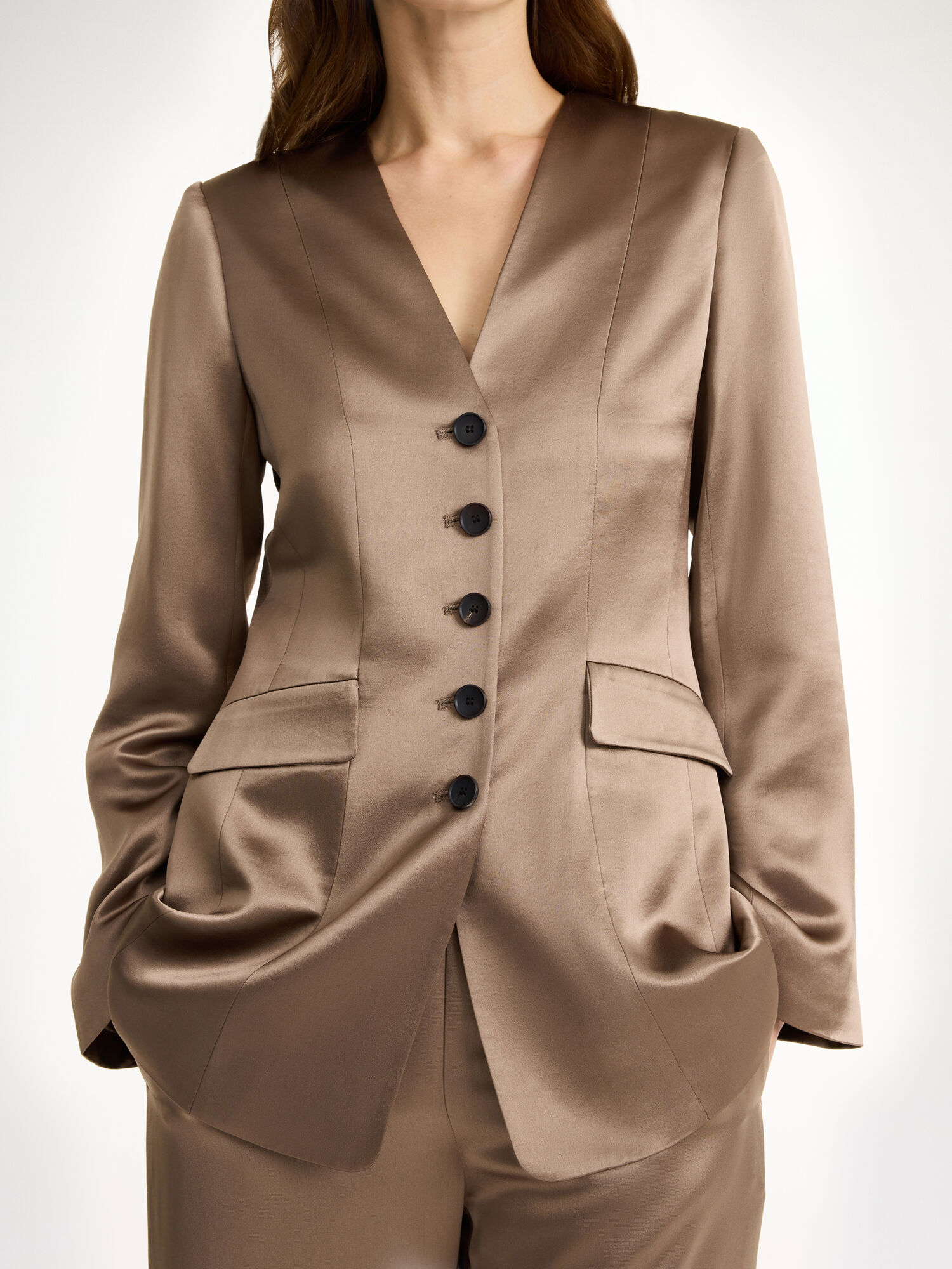 By Malene Birger Rinnah Single-breasted Blazer Shitake | BE_BB63784