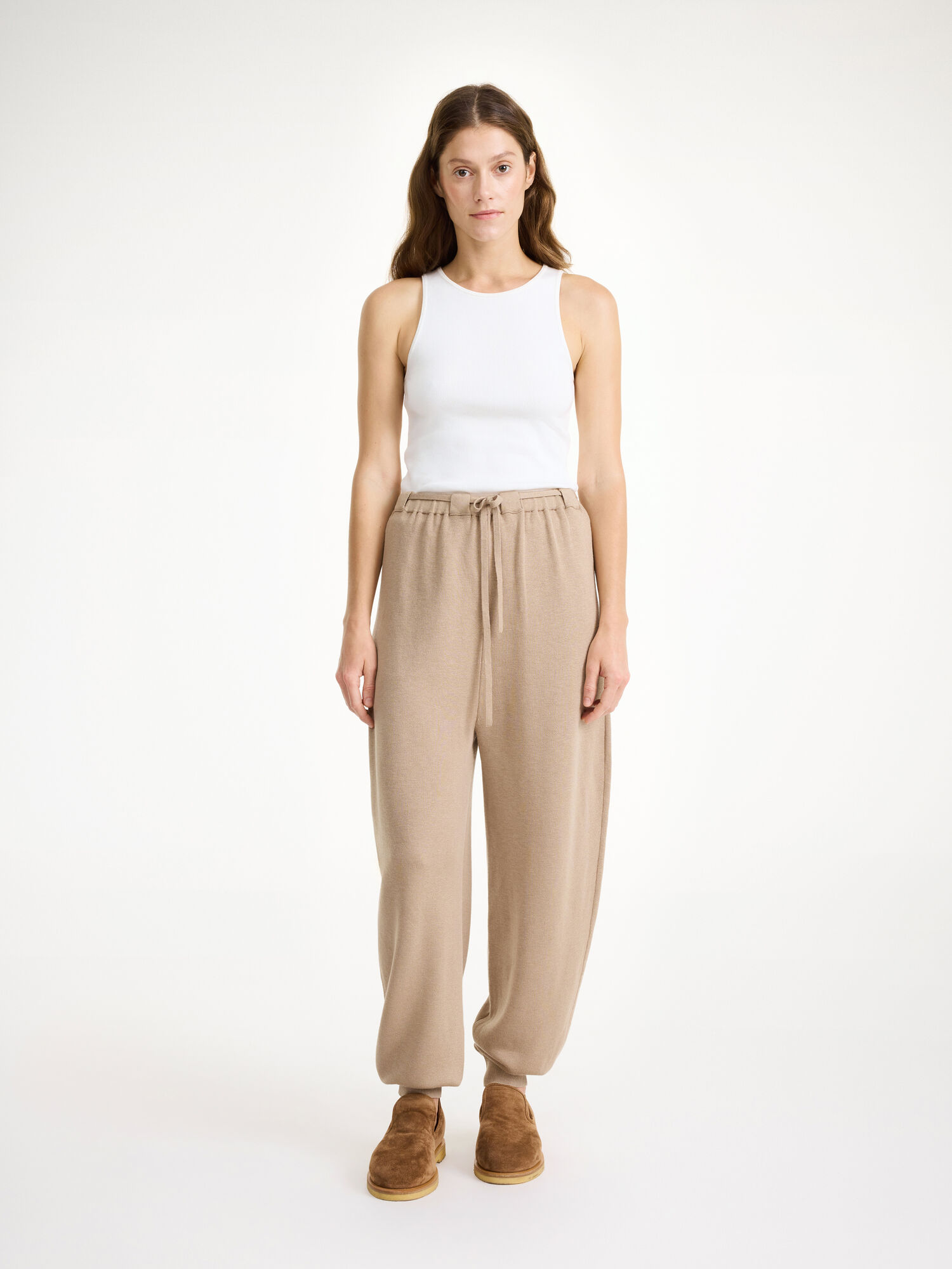 By Malene Birger Tevana High-waisted Trousers Gebreide Kleding Nomad | BE_BB90854