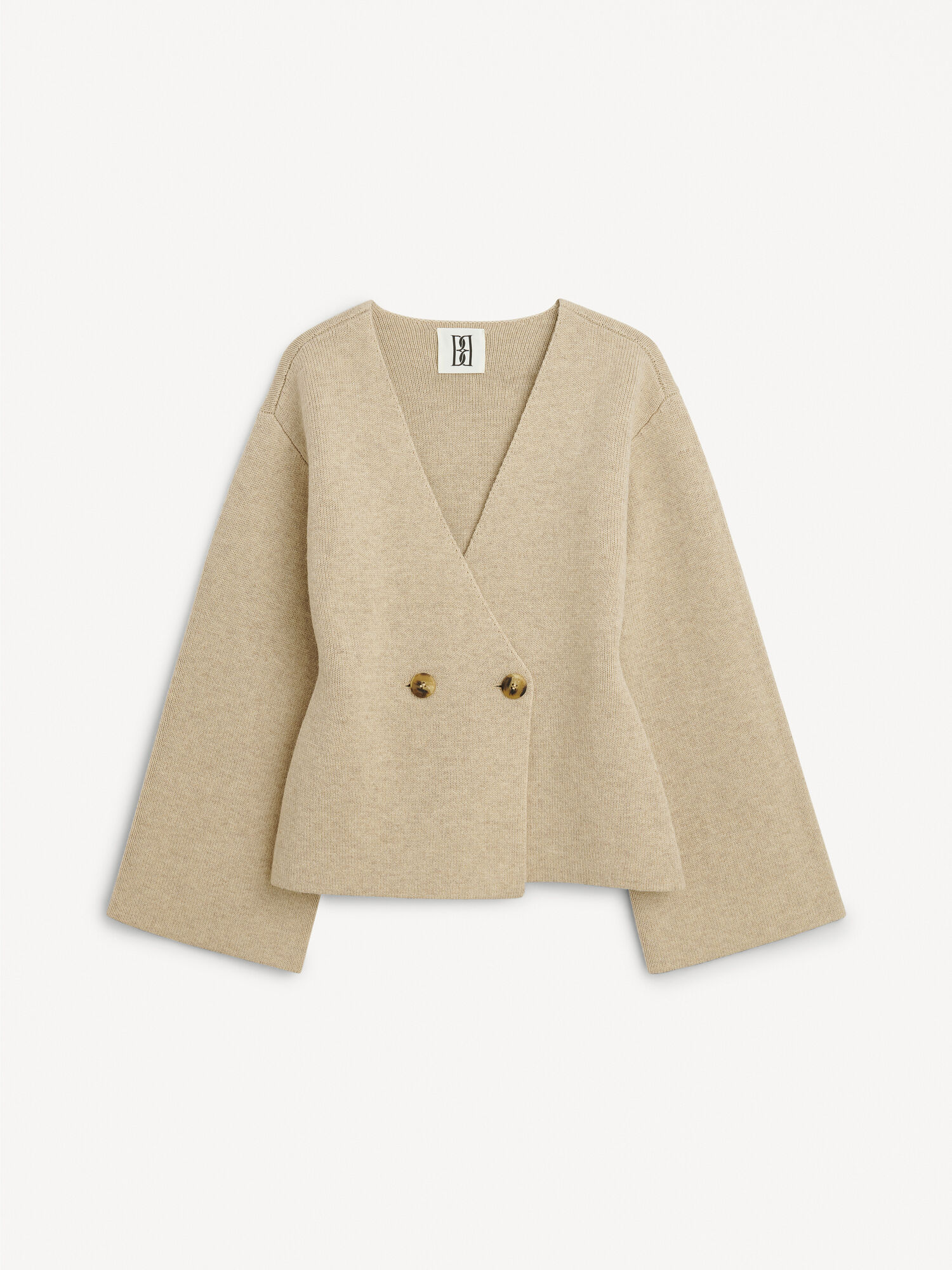 By Malene Birger Tinley Wool Cardigan Gebreide Kleding Beige | BE_BB75723