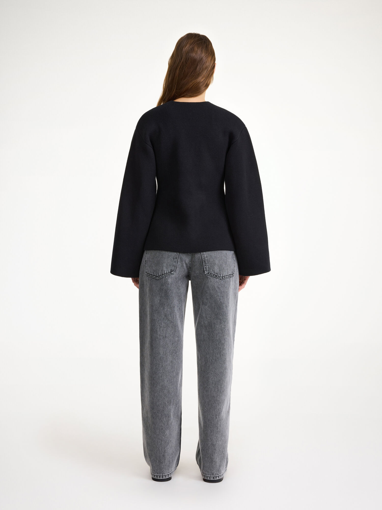 By Malene Birger Tinley Wool-blend Cardigan Gebreide Kleding Zwart | BE_BB51660