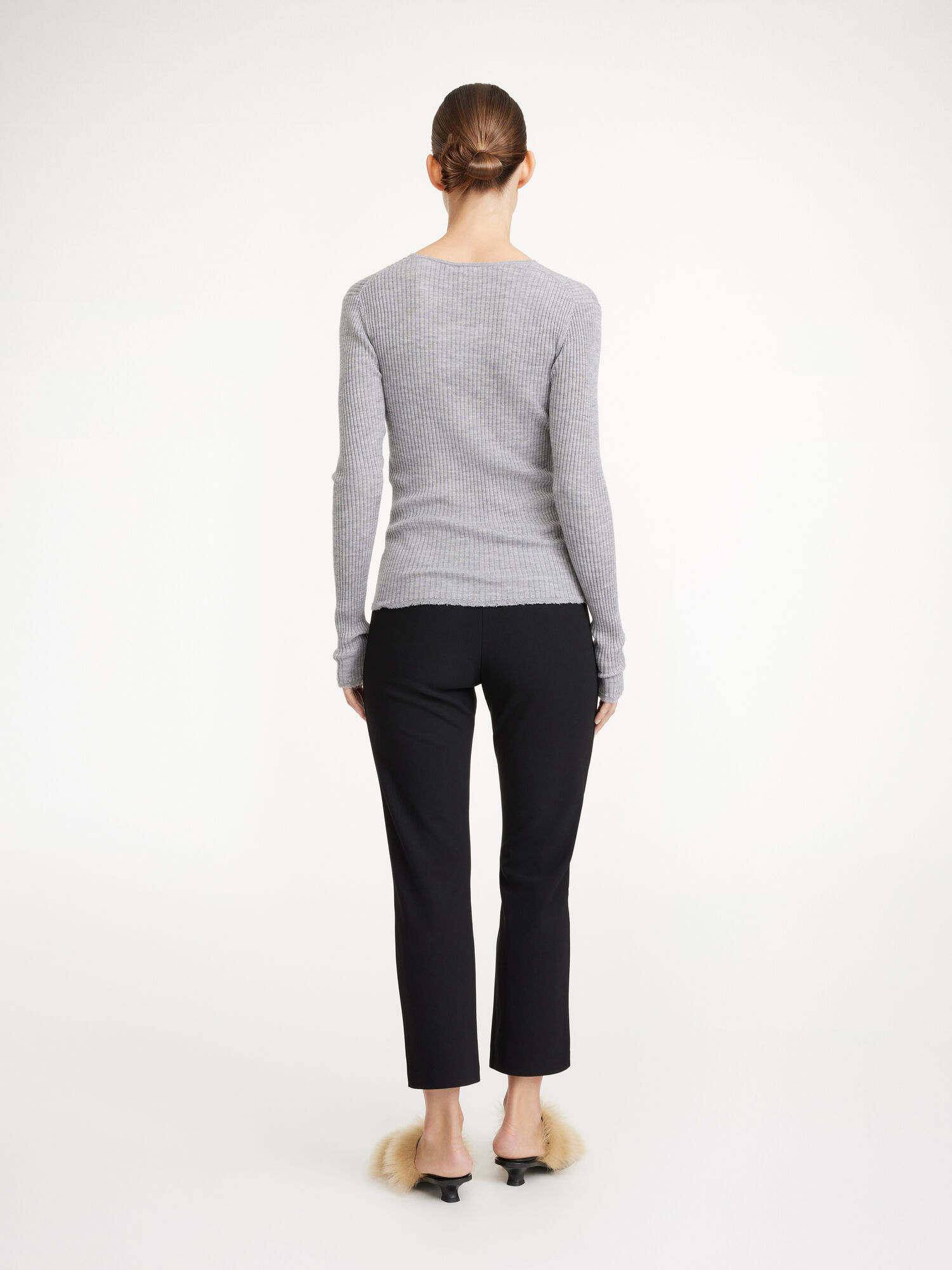 By Malene Birger Vilea Cropped Broek Zwart | BE_BB32918