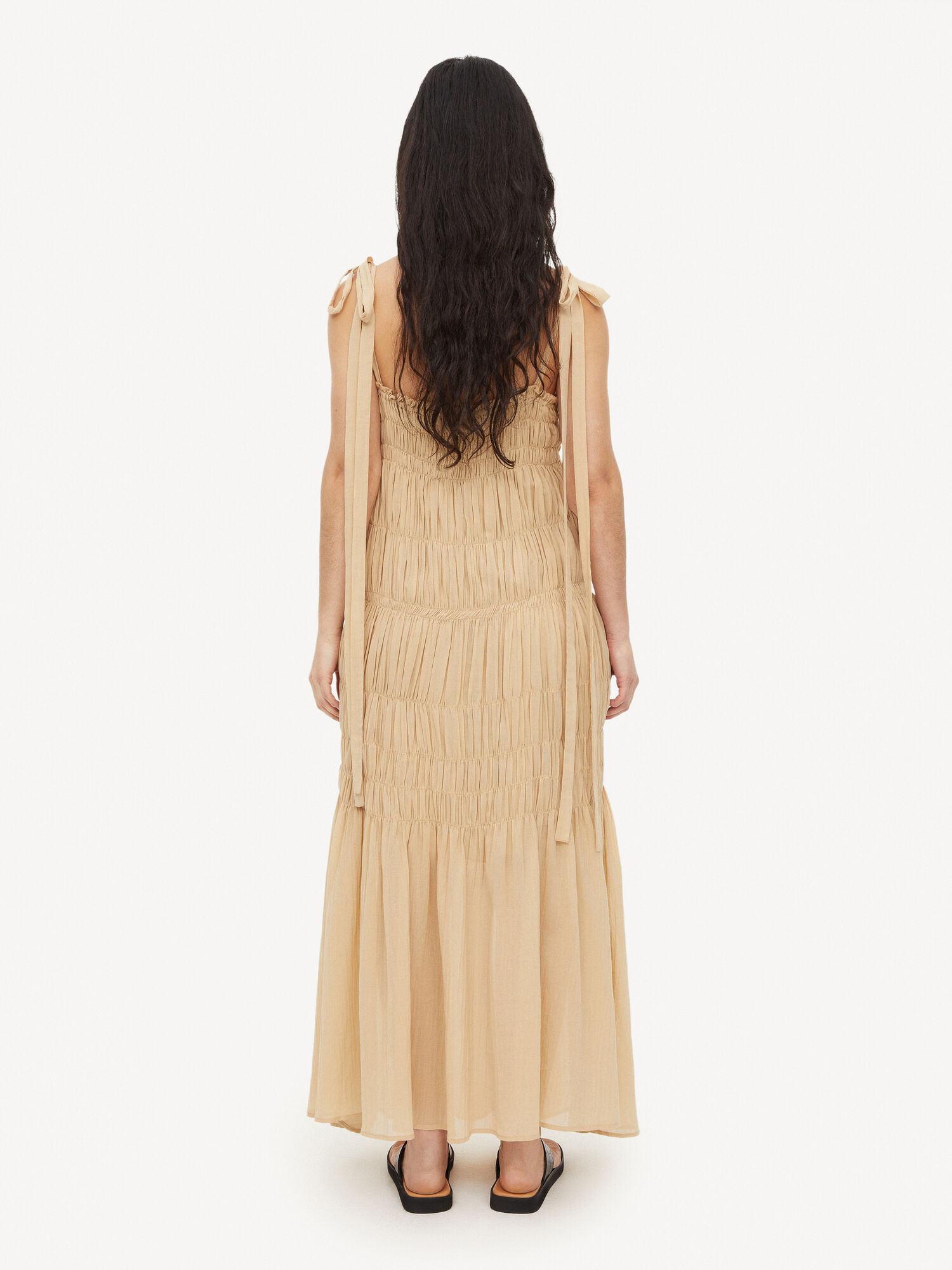 By Malene Birger Vyra Organic Cotton Maxi Jurk Wet Sand | BE_BB97743